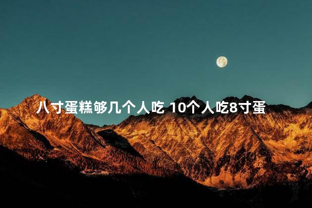 八寸蛋糕够几个人吃 10个人吃8寸蛋糕够吗